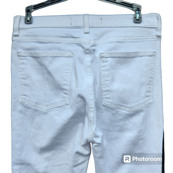 Veronica Beard Carly 11" Kick - Flare Denim wash white size 26 US - Picture 5 of 8